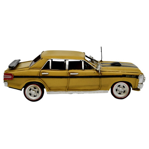 Ford XY GT Metal Car Model 30cm (Yellow and Black)