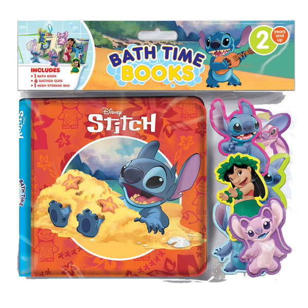 Disney Stitch Bathtime Book with Eva Bag