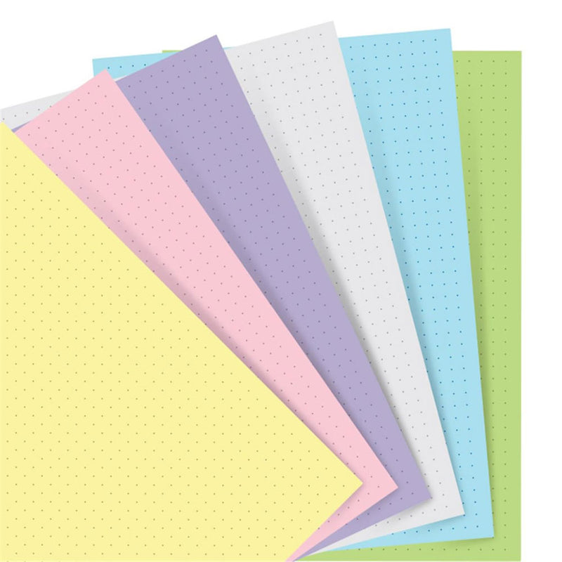 Recarga de cuaderno de bolsillo de Pastel Filofax 60pk