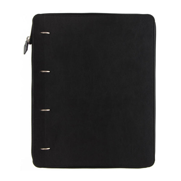 Filofax Monochrome A4 Zip Clipbook (Black)