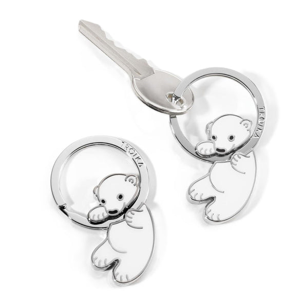 Troika Polar Bear Baby Charm Key Ring