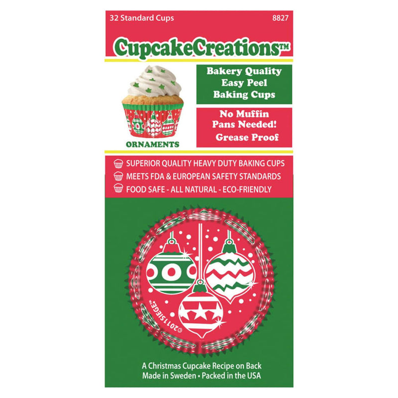 Standard Ornaments Cupcake Cups 32pk