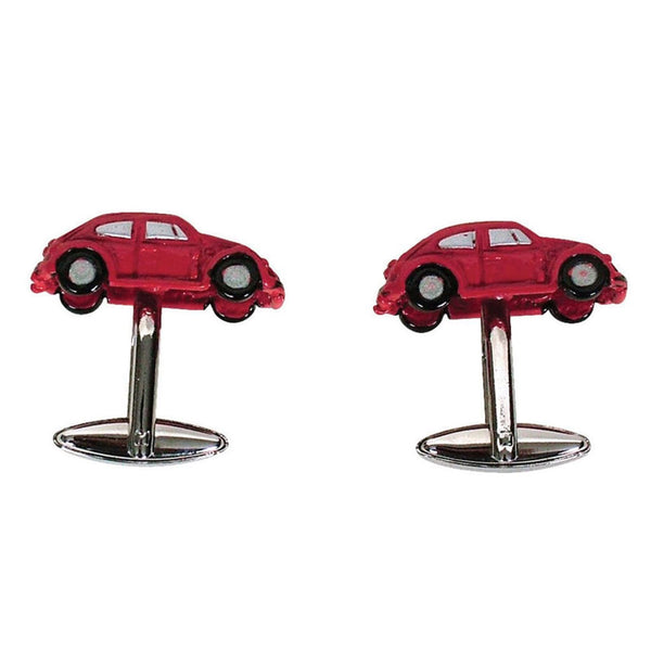 Peace Car Button Cufflinks (Red)