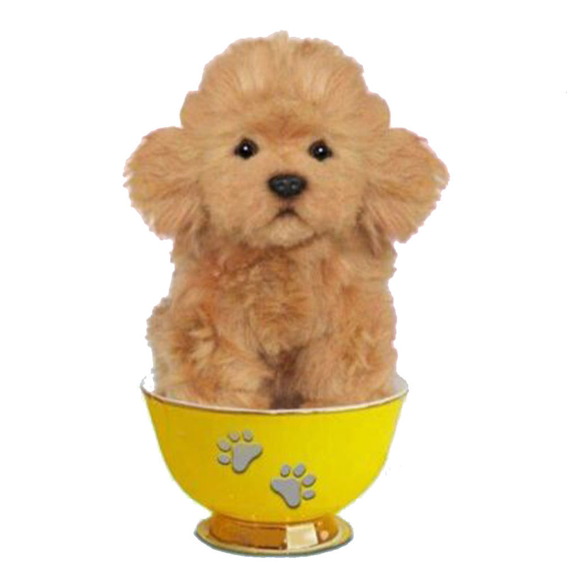  Peluche Perro Realista Taza de Té 16cm