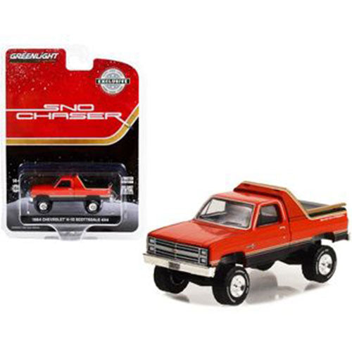 Sno Chaser Chev K-10 Scottsdale 1:64 Model Car (Set of 6)