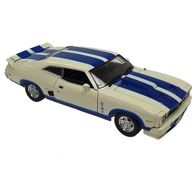  Coche Modelo Ford Falcon con Rayas Azules 1:32 (Blanco)