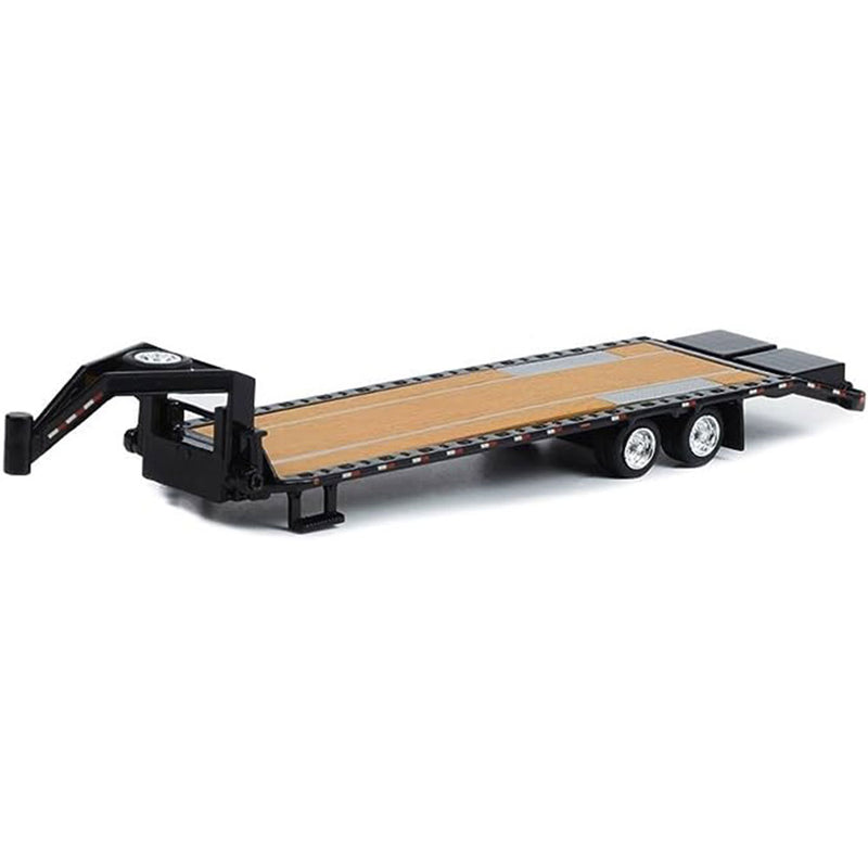 Gooseneck Trailer with Red & White 1:64 Scale