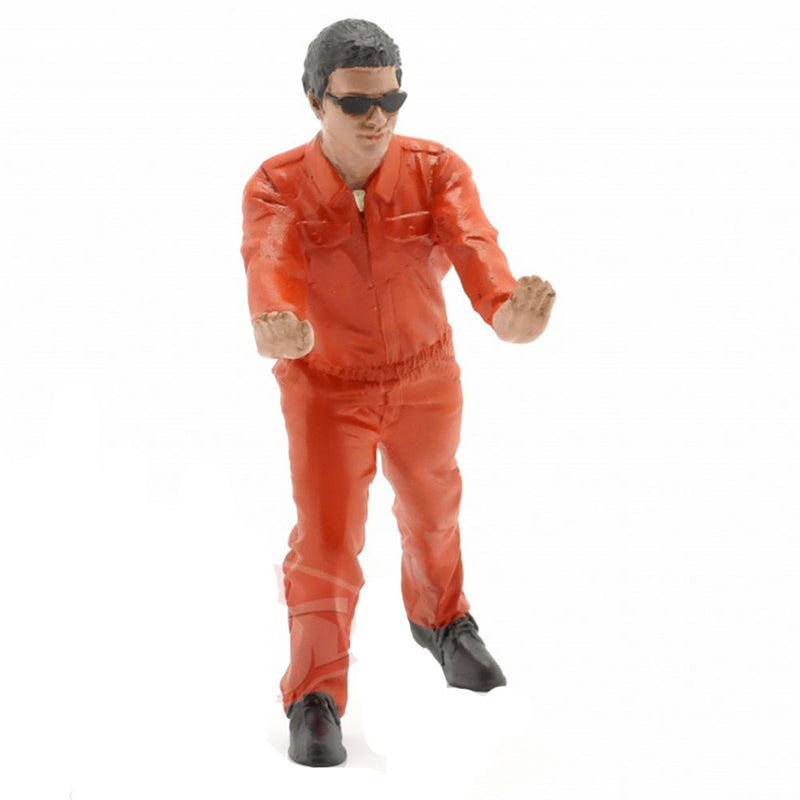 Meccanico in uniforme 1:18 Scala figura (arancione)