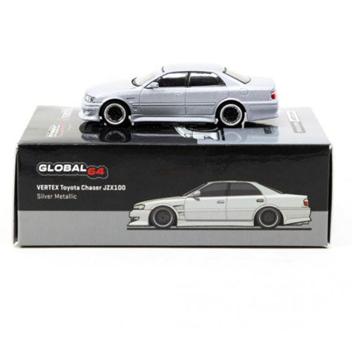 Vertex Toyota Chaser JZX100 1:64 Model Car (Silver Metallic)