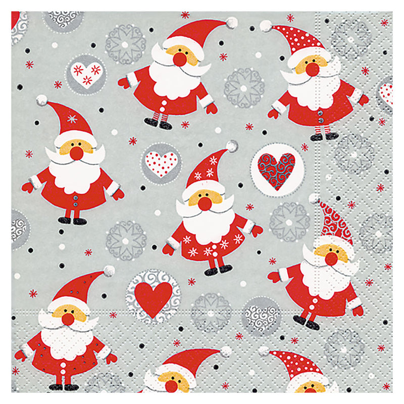 Papier + Design Santa Print Luncheon Napkins