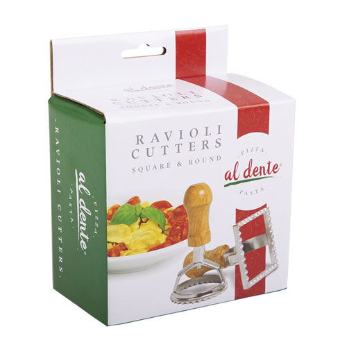 Al Dente Ravioli Cutters Square & Round (Set of 2)