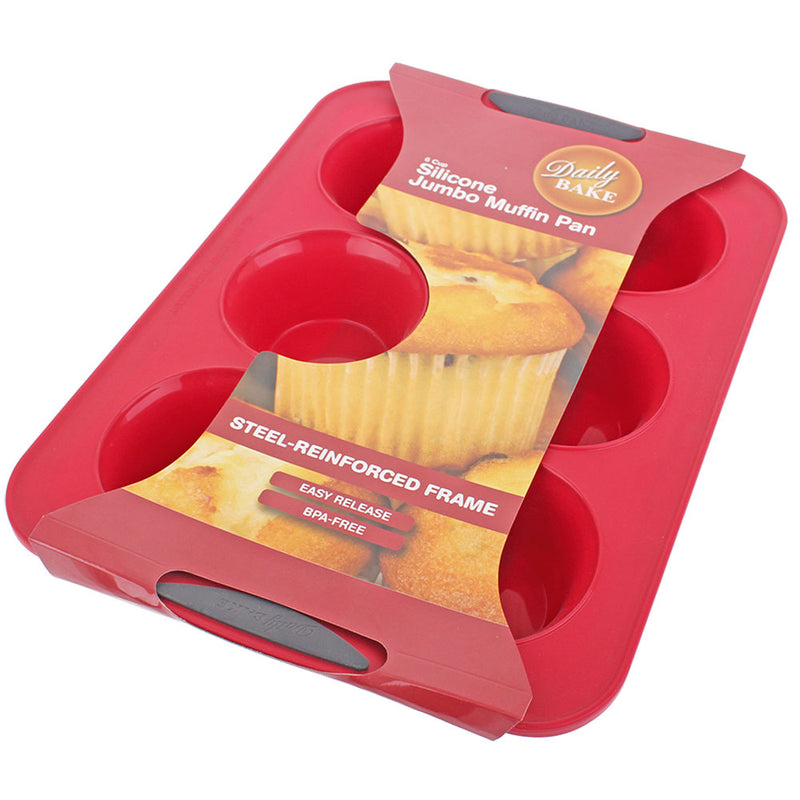  Molde para muffins gigante de silicona para 6 tazas Daily Bake