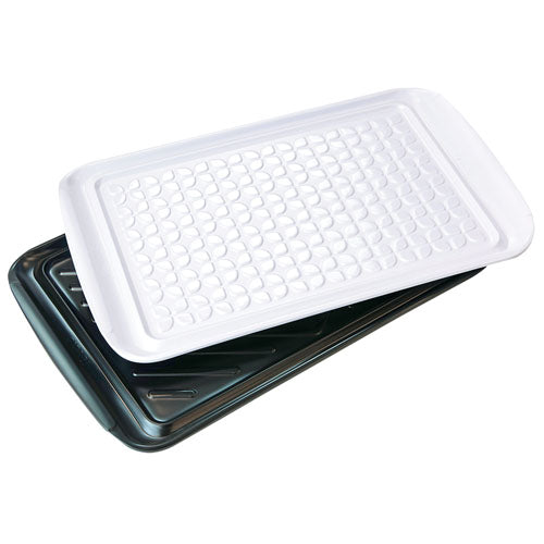 Tovolo Large Prep & Serve BBQ Trays 2pcs (Black/White)