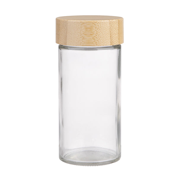 Appetito Round Glass Spice Jar with Bamboo Lid 85mL