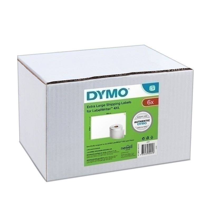 Dyno Shipping Labels White 6pk (104x159mm)