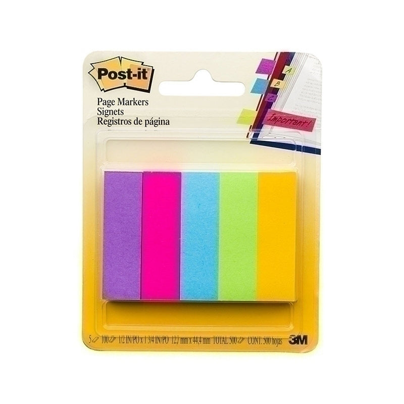 Marcadores de página post-IT (13x45 mm)