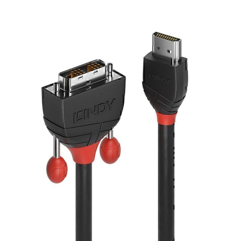 Lindy HDMI à DVI-D Cable Black Line