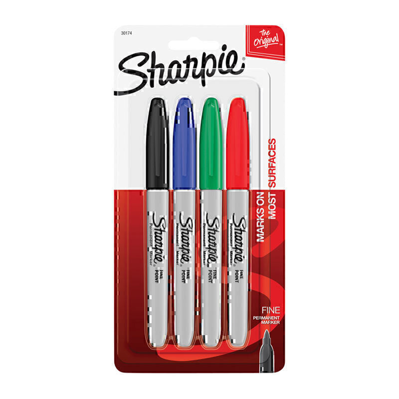 Marcador permanente de Sharpie Fine 2pk (caja de 6)