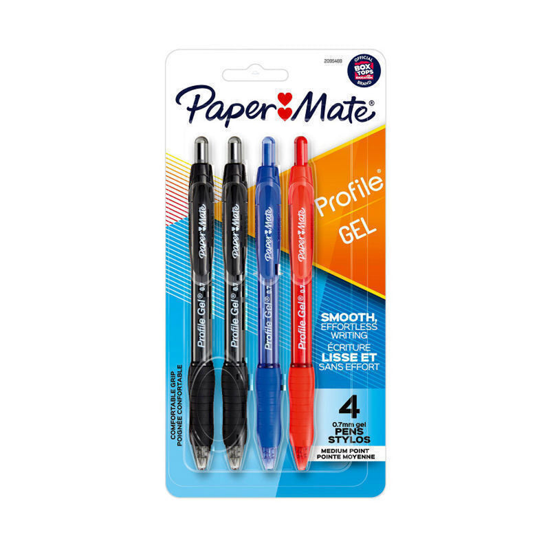 Profilo PM Retrattile Gel penna 0,7 mm 2pk (scatola di 6)