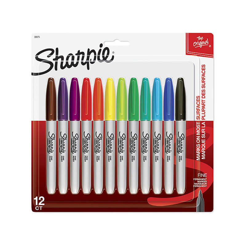 Marker permanente Sharpie Fine 12pk