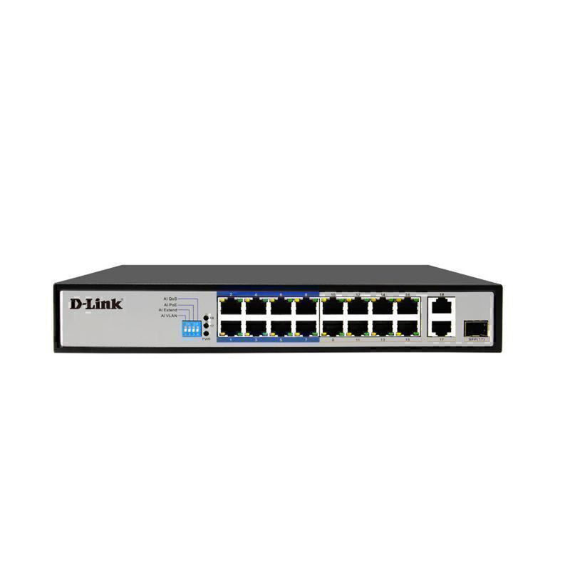 Switch POE D-Link con porta di portata lunga