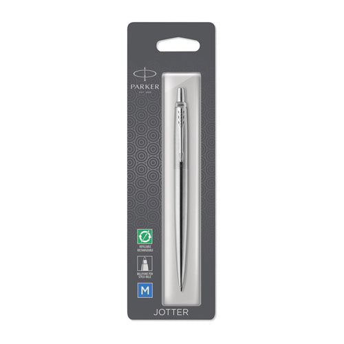 Parker Jotter Stainless Steel CT Ballpoint Pen (Blue)