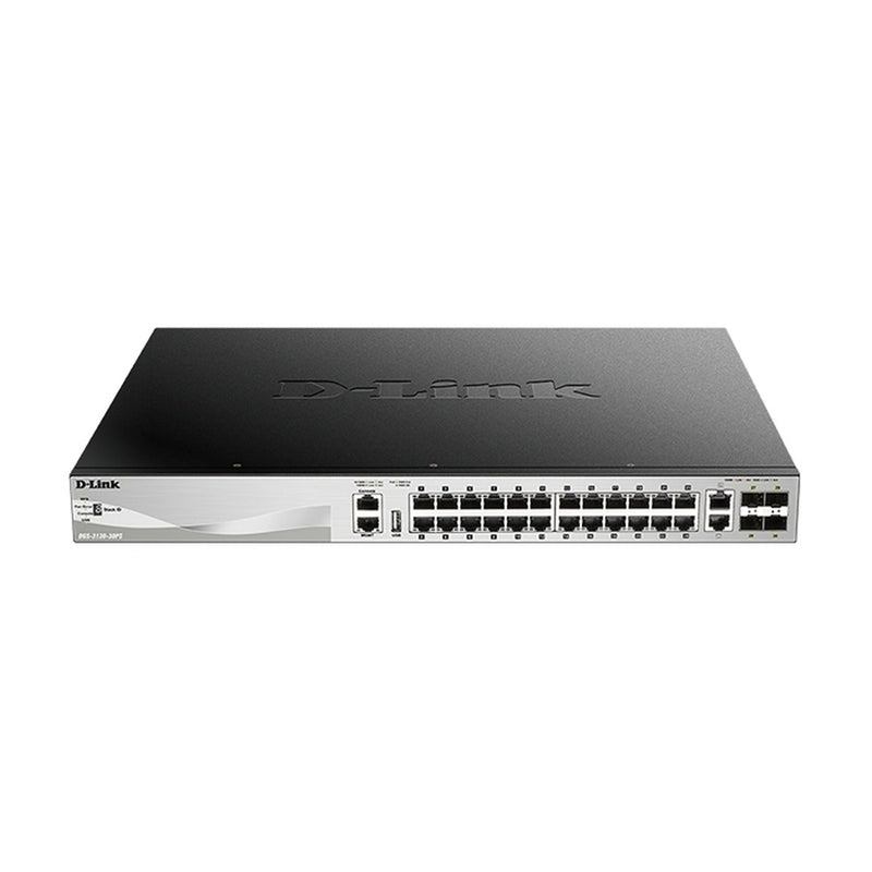 Interruptor de Poe de gigabit apilable de D-Link Switch 3+