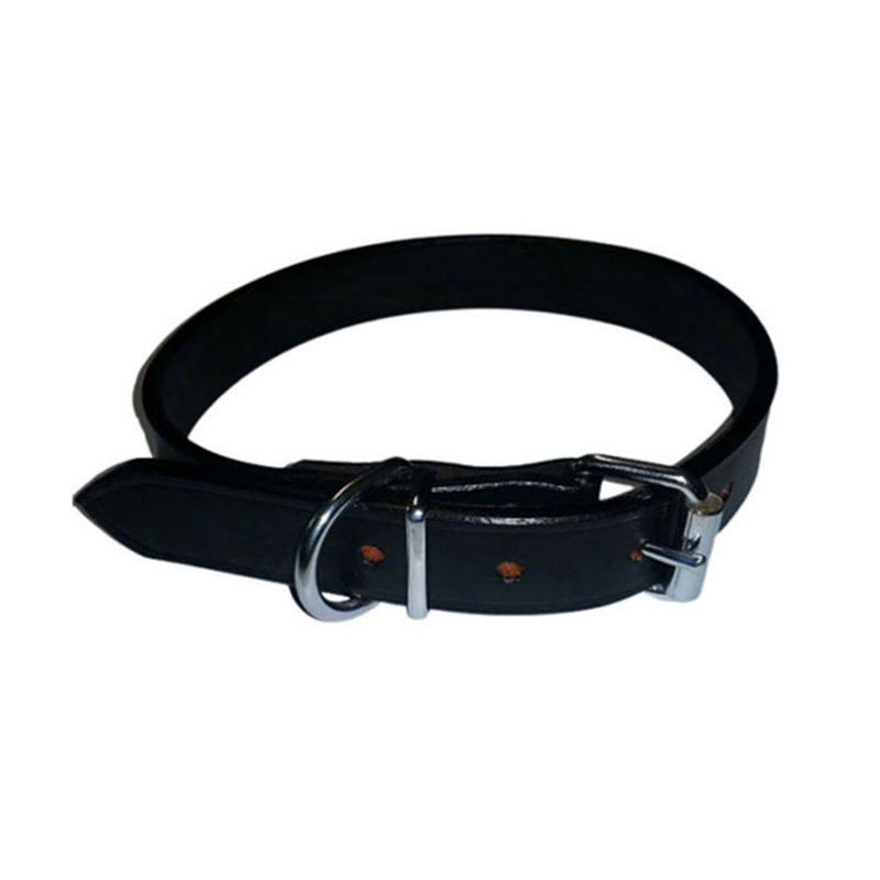 Collar semplice in pelle (nero)