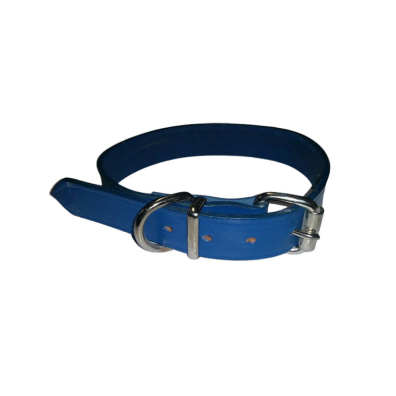 Collar de cuero (azul)