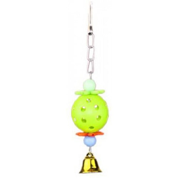 Acrylic Ball and Bell Bird Toy