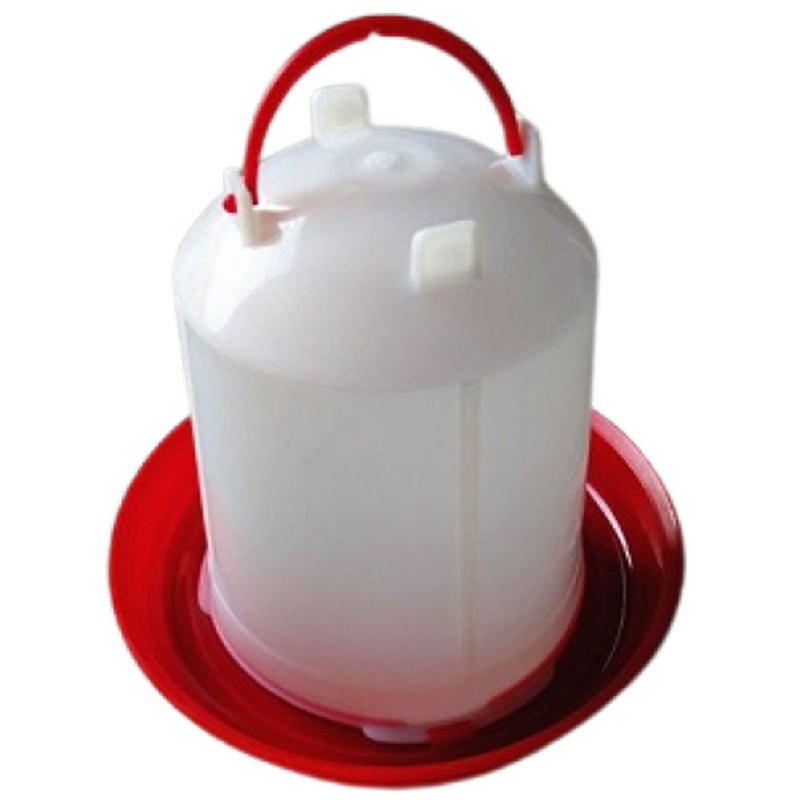 Plastic Poultry Drinker (Red and White)