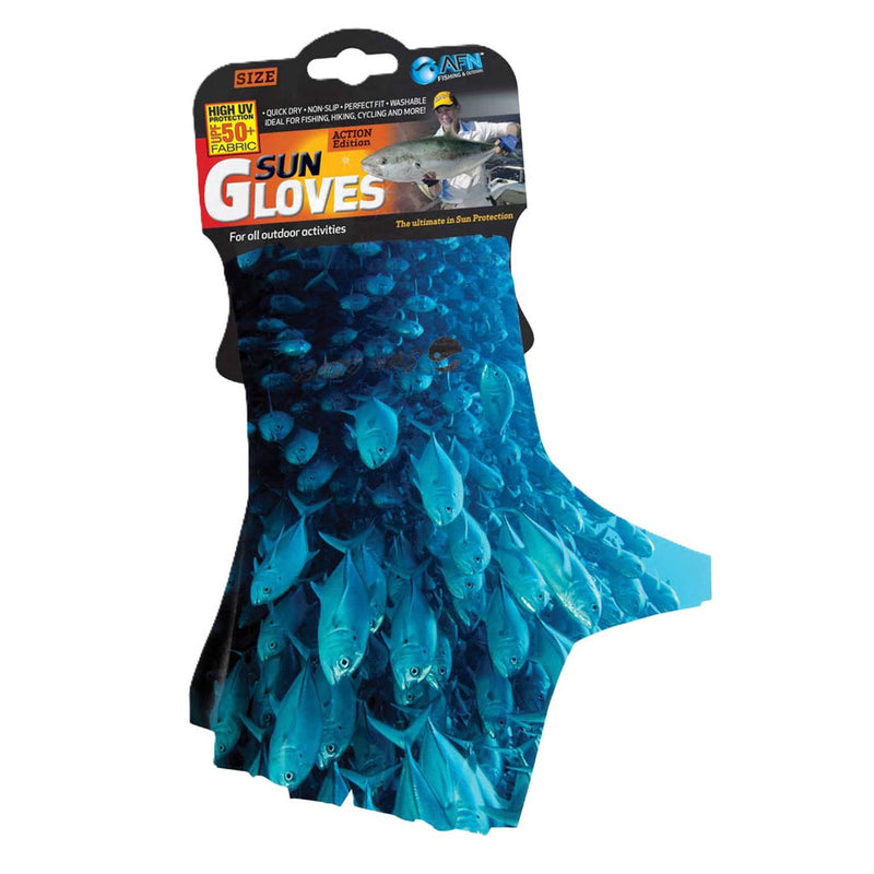 Kids Fish School Sun Glove (Blue)