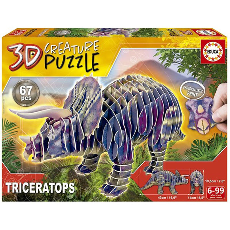  Educa Puzzle Dinosaurio Criatura 3D