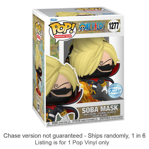 Soba Mask Raid Suit Sanji US Ex Pop! Vnyl Chase Ships 1 in 6