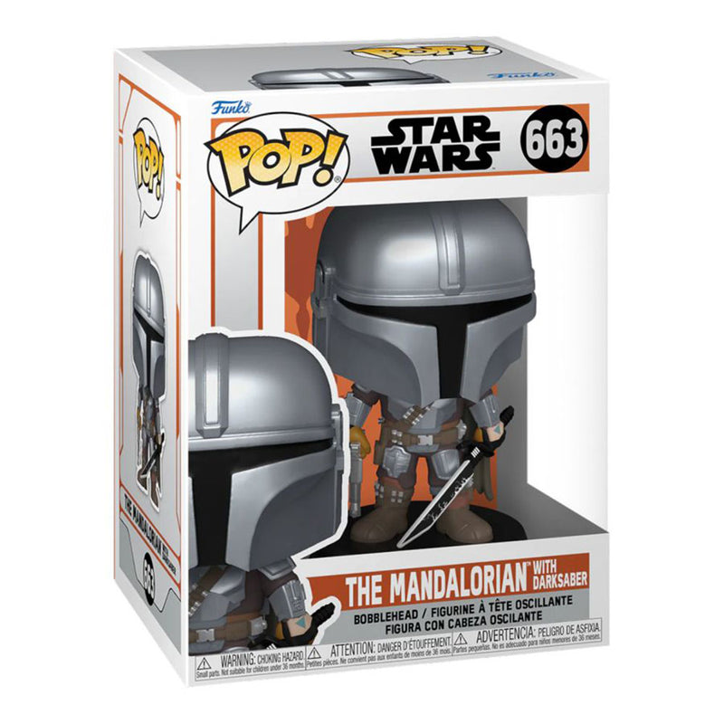 Star Wars: Mandalorian Mandalorian with DarkSaber Pop! Vinyl