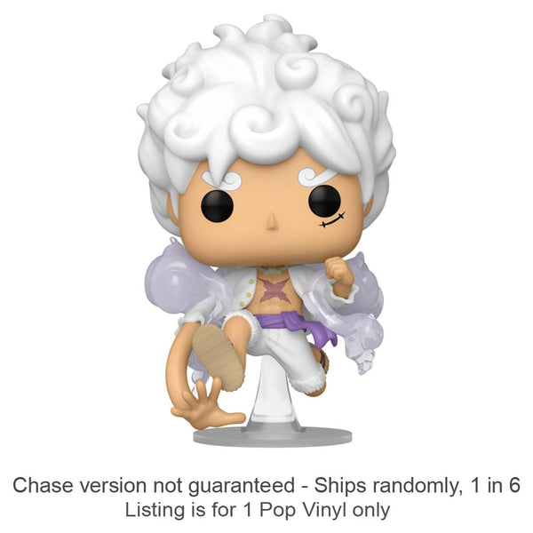 One Piece Luffy Gear Five Pop! Vinyl Chase Ships 1 in 6