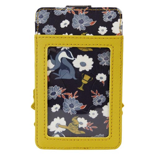 Harry Potter Hufflepuff House Floral Tattoo Cardholder