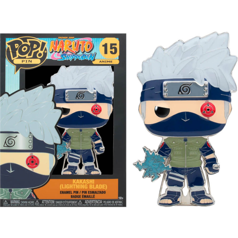 Shippuden Kakashi with Lightning Blades 4" Pop! Enamel Pin