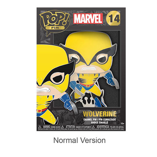 X-Men Wolverine 4" Pop! Enamel Pin Chase Ships 1 in 6