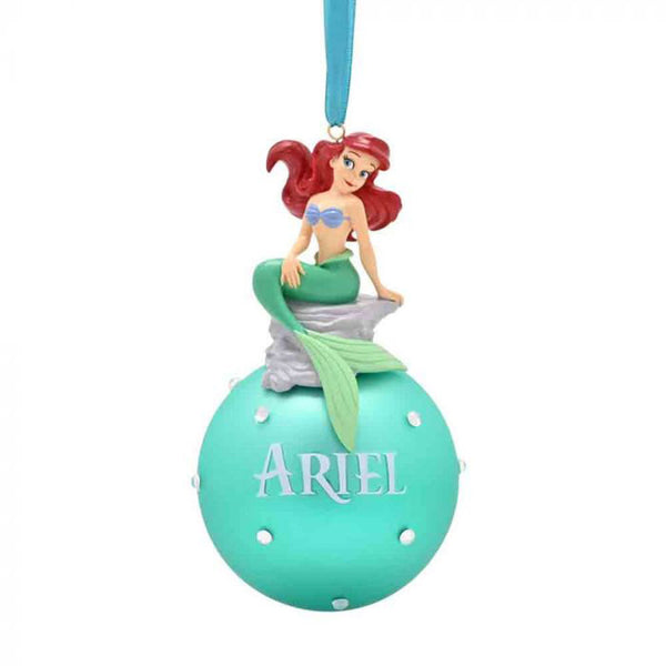 Disney Christmas Ariel on Glass Bauble