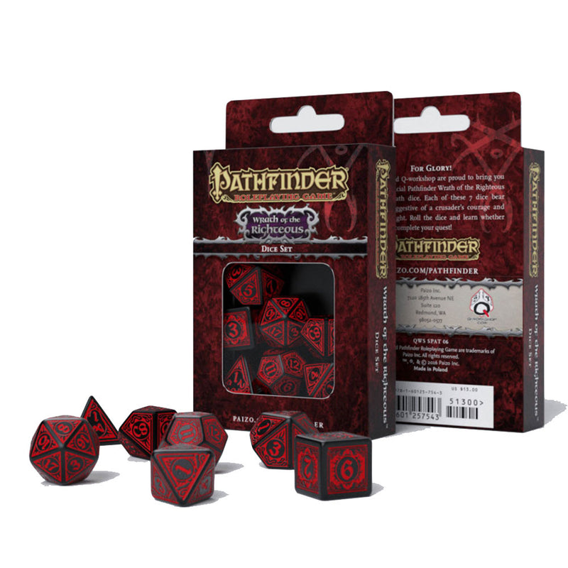 Q Dice pathfinder del seminario (set di 7)