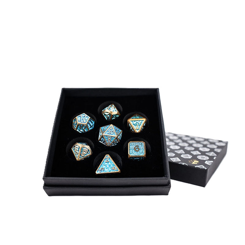 GPL Metal RPG Draco Bright Dice Set