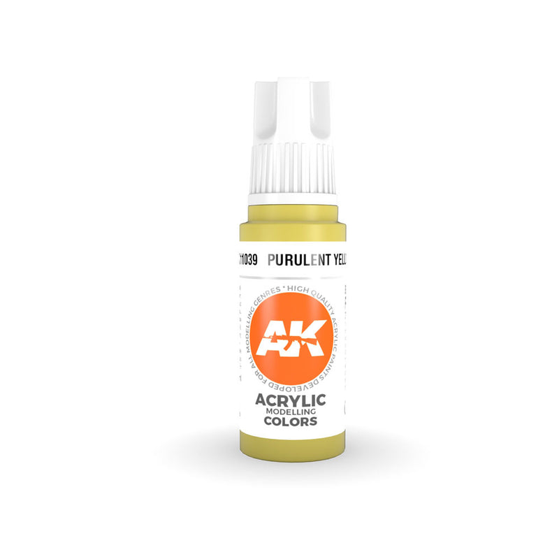 AK Interactive 3Gen Yellow Acrilic Paint 17ml