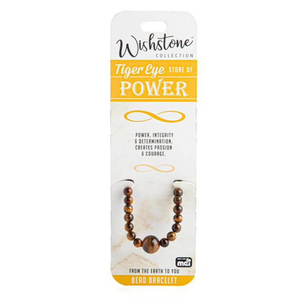 Wishstone Collection Tiger Eye Bead Bracciale