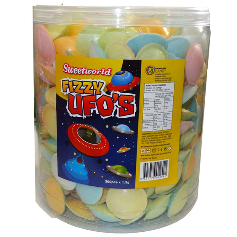 Sweetworld Fizzy UFO's (300pcs/Tub)