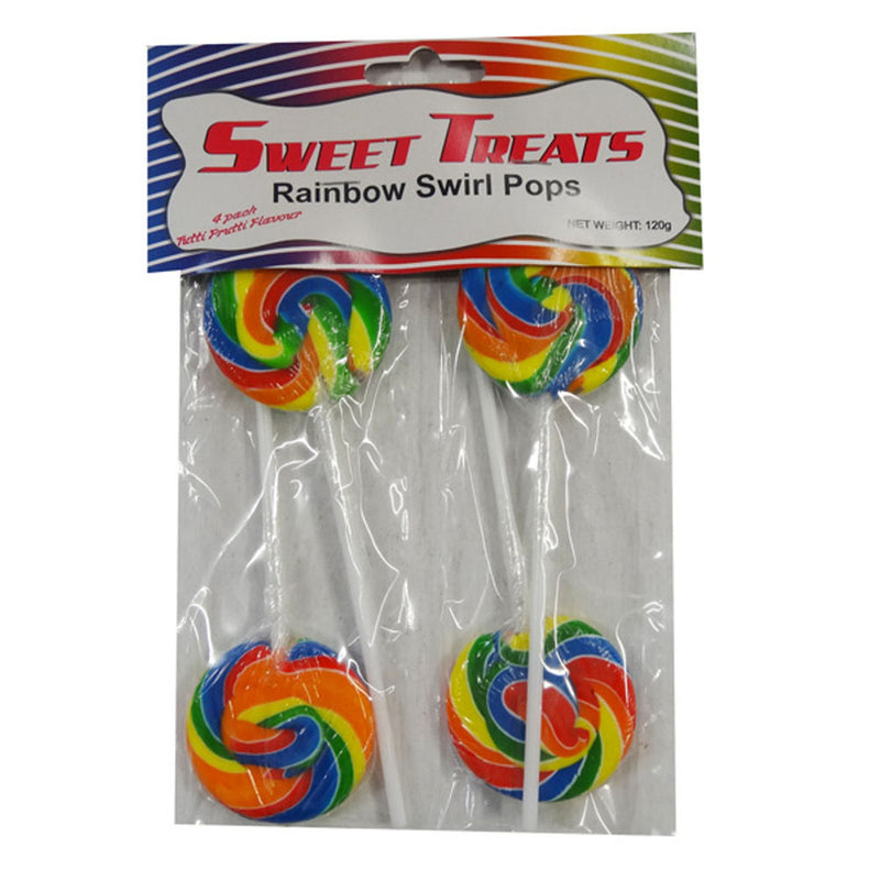 Sweet Treats Bagged Swirl Pops 4pk (120 g)