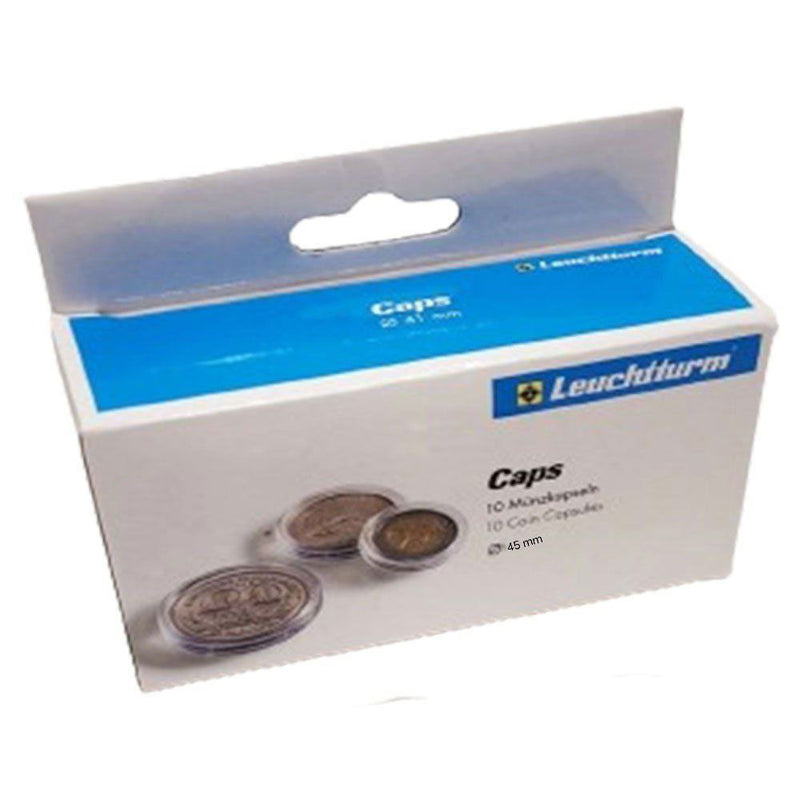 Capsules de monnaie Leuchtturm 10pk (de taille 40-49)