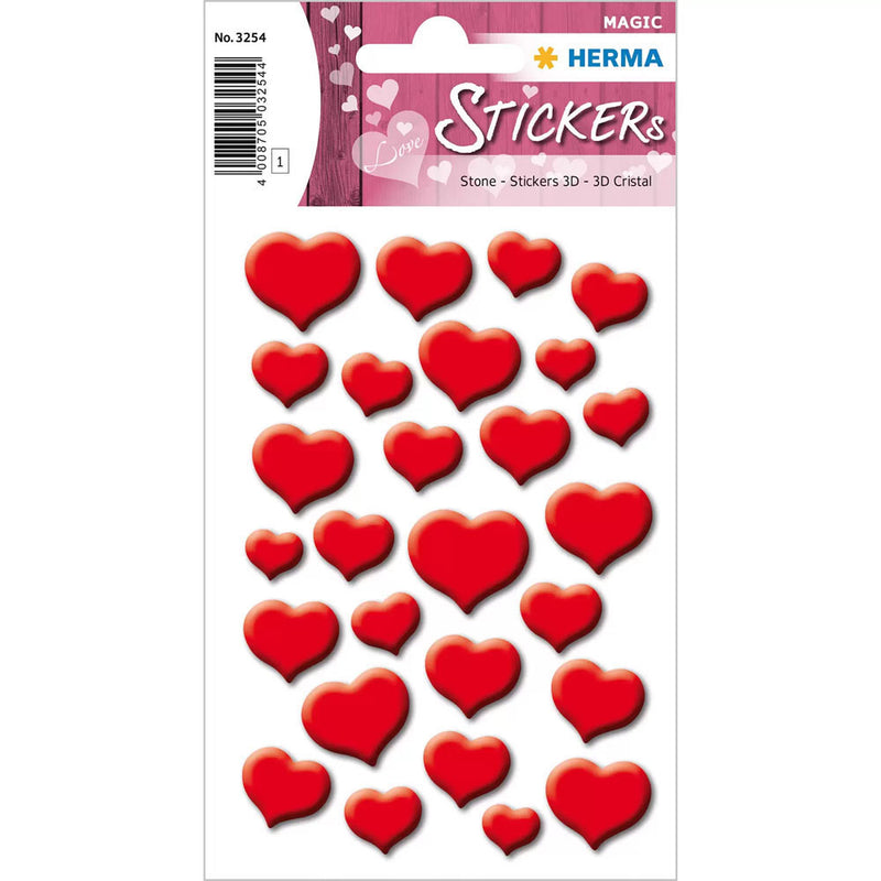 Herma Decor Hearts Stone Sticker (Red)