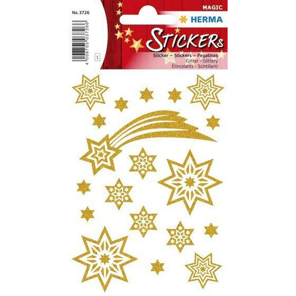 Herma Decor Stars and Comets Glittery Sticker