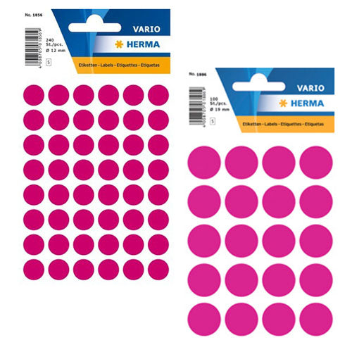 Herma Round Sticker Labels (Pink)